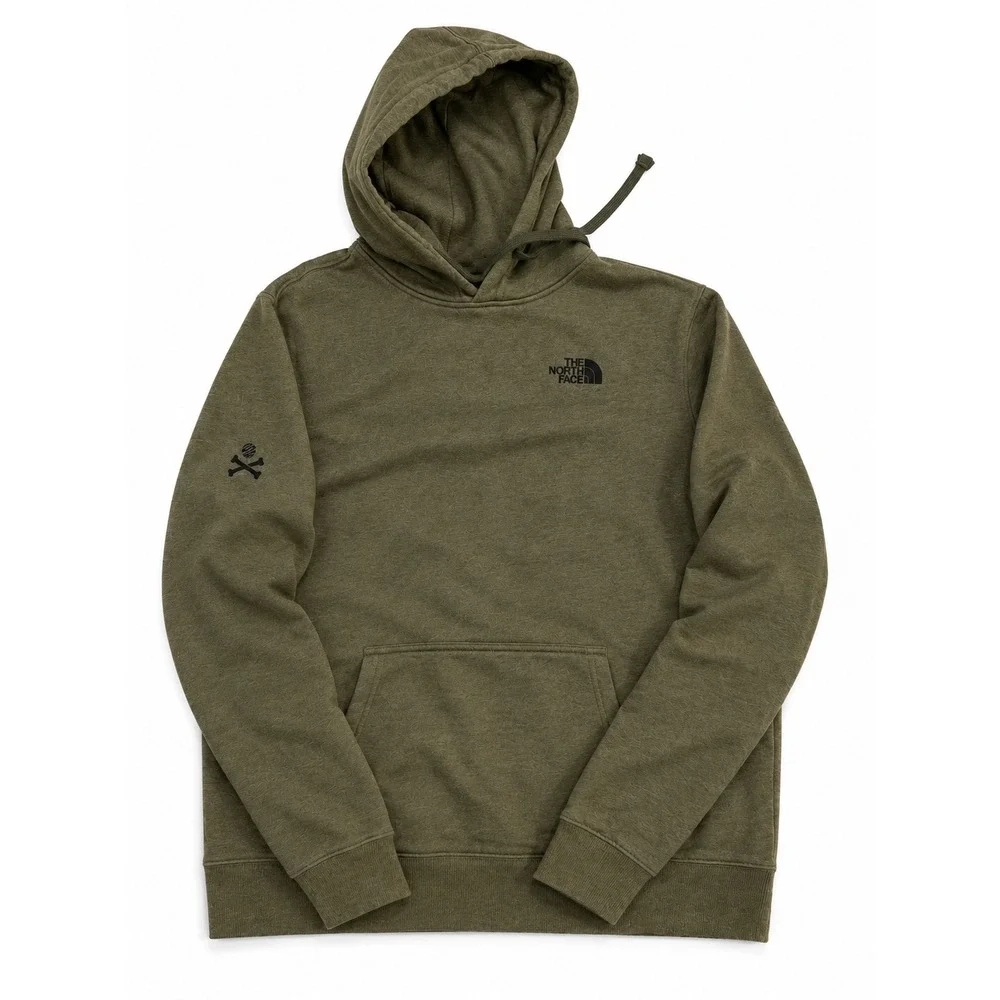 The North Face Mens Half Dome Pullover Hoodie Green A7V9B Medium